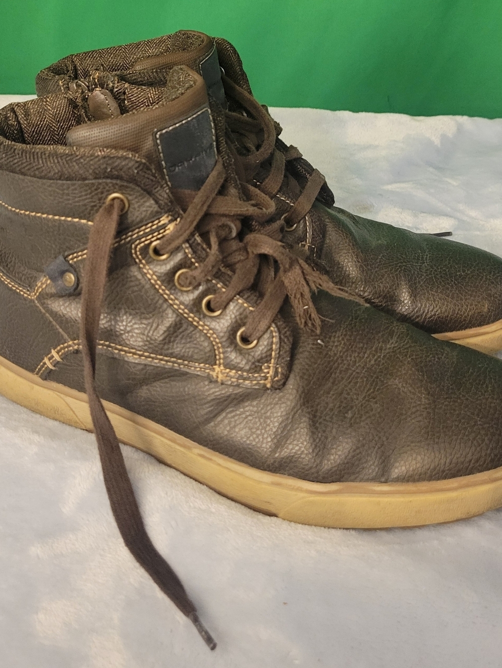 Men's Brown DayFive High-Top Casual Sneakers Leather Boots Shoes Size 11 Chukka